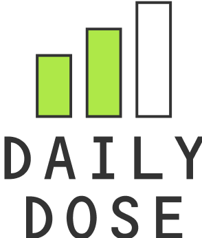 Logo with three bars (two green, one white) above the text DAILY DOSE