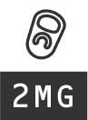 Can tab icon above text '2MG' indicating 2 milligrams THC dosage