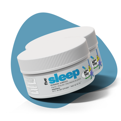five sleep MICRODOSE GUMMIES mixed berry 40MG THC PER JAR